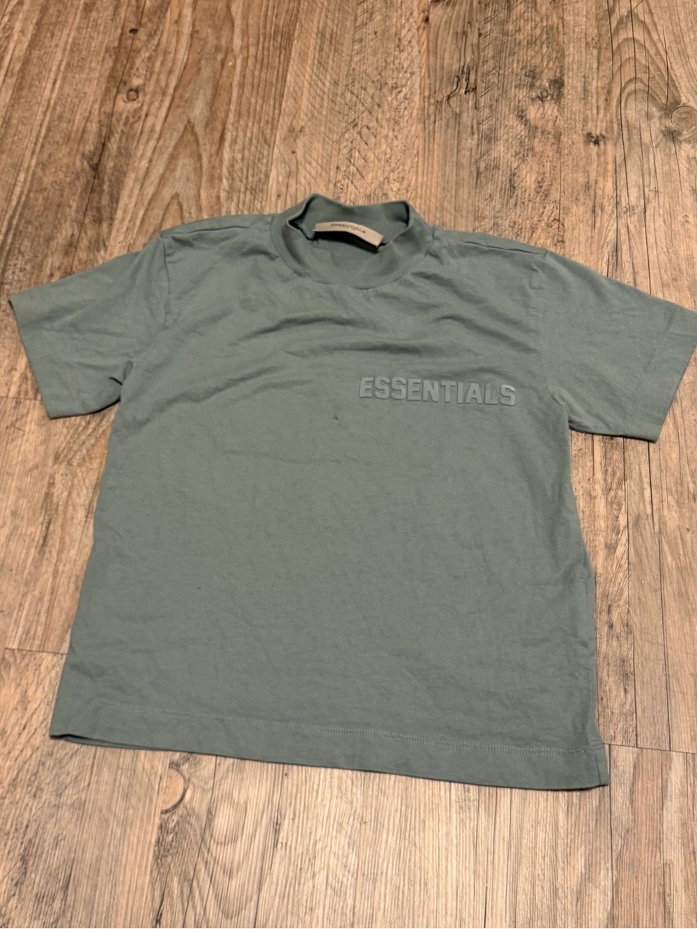Essentials Short-Sleeve Crew Tee in Sage Green